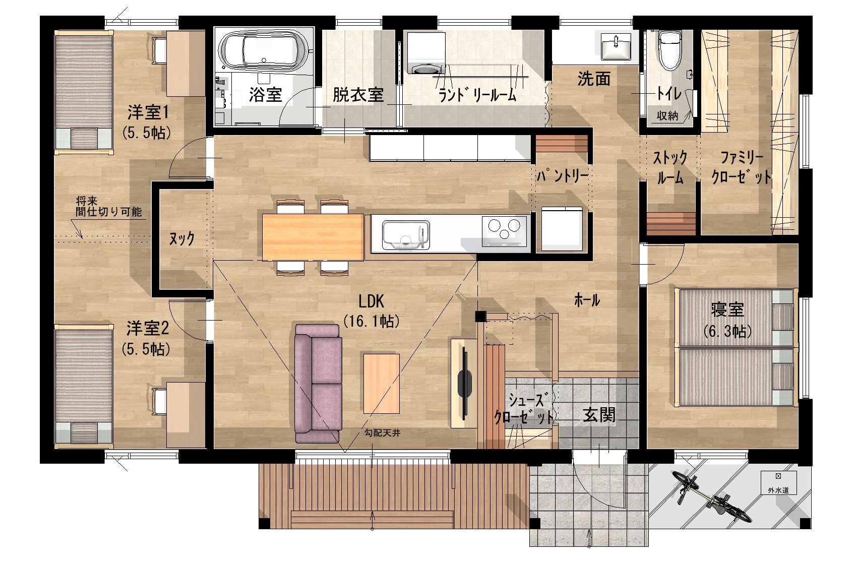 HIRAYA-28 間取り図